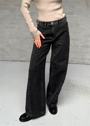 Moji Birgit mw wide jeans Black Denim Object 